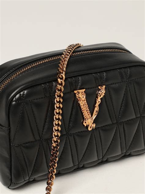 versace quilted shoulder bag|farfetch versace crossbody bags.